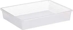 Produktbild: Rotho Linus Aufbewahrungsschale A4, Kunststoff (PP) BPA-frei, transparent, A4 (34.5 x 27.0 x 6.0 cm)