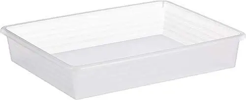 Produktbild: Rotho Linus Aufbewahrungsschale A4, Kunststoff (PP) BPA-frei, transparent, A4 (34.5 x 27.0 x 6.0 cm)