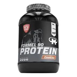 Produktbild: Mammut Nutrition Formel 90 Proteinpulver Cookies – 3kg – 4-Komponenten Whey Protein Pulver mit Sojaproteinisolat, Milchprotein, Eiprotein & Vitamin B6 – 77% Eiweiß