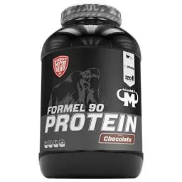 Produktbild: Mammut Nutrition Formel 90 Proteinpulver Schoko – 3kg – 4-Komponenten Whey Protein Pulver mit Sojaproteinisolat, Milchprotein, Eiprotein & Vitamin B6 – 77% Eiweiß