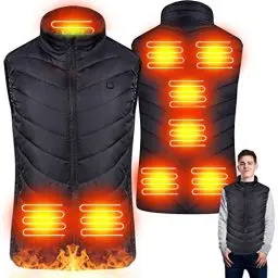 Produktbild: FORMIZON Beheizbare Weste, Elektrische Heizweste für Damen und Herren, ärmellos Jacke Mit Heizung, USB Elektrisch Heated Vest Waschbar Winter Wärmende Gilet für Outdoor Wandern Camping(XL)