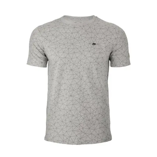 Produktbild: FORSBERG T-Shirt mit Polygonmuster, Farbe:grau Melange, Größe:M
