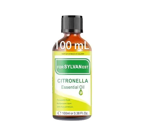 Produktbild: FORSYLVANEST Citronellaöl 100 ml, ätherisches Citronellaöl für Aromatherapie, Massage, Badezusätze, Hautpflege sowie zur Herstellung von Seifen und Kerzen