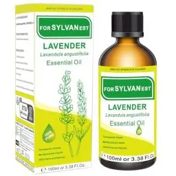 Produktbild: FORSYLVANEST Lavendelöl 100ml 100% Reine Natürlich Aromatherapieöl Geeignet fürSchlaf verbessern, Luftbefeuchter, Aromatherapie, SPA-Massagen, Bäder und Kerzen DIY (Lavendelöl)