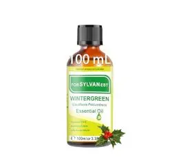 Produktbild: FORSYLVANEST Wintergrünöl 100ML, 100% Natürliches Wintergrünöl, ideal für Aromatherapie, Diffuser, Luftbefeuchter