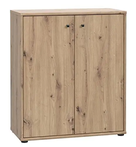 Produktbild: FORTE TEMPRA 2 Kommode mit 2 Türen, Holzwerkstoff, Artisan Eiche Dekor, (B x H x T) 73,7 x 85,5 x 34,8 cm