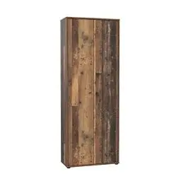 Produktbild: FORTE TEMPRA 2 Schrank 70 80, 2-türig, Mehrzweckschrank, Aktenschrank oder Büroschrank, Old Wood Vintage Retro Holz Dekor, Holzwerkstoff, 73.7 cm breit x 197.5 cm hoch x 34.8 cm tief