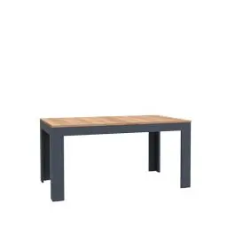 Produktbild: Forte Bohol Esstisch ausziehbar, Holzwerkstoff, Riviera Eiche/Navy Eiche, B x H x T: 160 x 78,2 x 90,2 cm