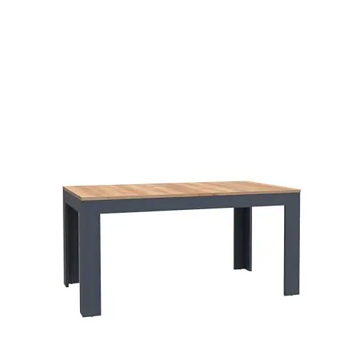 Produktbild: Forte Bohol Esstisch ausziehbar, Holzwerkstoff, Riviera Eiche/Navy Eiche, B x H x T: 160 x 78,2 x 90,2 cm