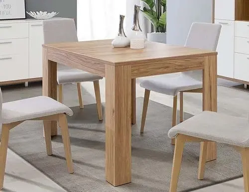 Produktbild: Forte Freetown Esstisch 120, Ausziehbarer Esstisch, Holzwerkstoff, Catania Eiche Holzdekor, 120 cm breit x 78,2 cm hoch x 85,2 cm tief