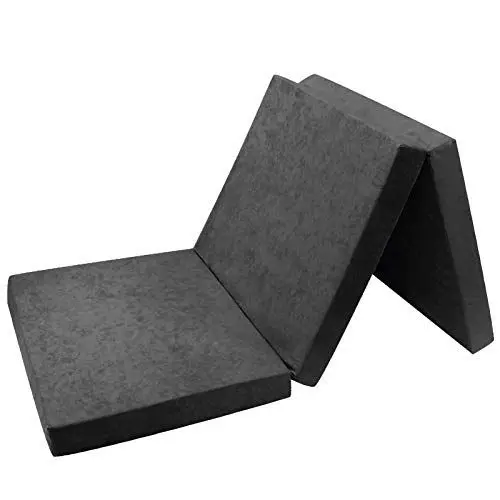 Produktbild: FORTISLINE - Klappmatratze 180x65x7cm - 3-teilige Faltmatratze - H2 Gästematratze - Camping Faltbare - Kamping Bett - Waschbar Bezug - Erwachsene Klappbar - Reisematratze - Schaumstoff Matratze