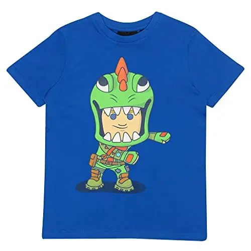 Produktbild: Fortnite Flossing Rex T-Shirt, Kids, 11-12 Years, Royal Blue, Official Merchandise