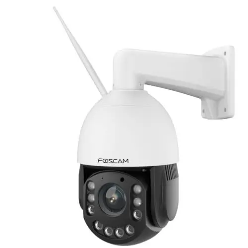 Produktbild: Foscam SD4H 4 MP Dualband WLAN PTZ Dome Überwachungskamera mit 18-fachem optischem Zoom, Personen- und Fahrzeugerkennung, automatischer Verfolgung