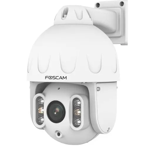 Produktbild: Foscam SD8EP 8 MP PoE PTZ Dome Überwachungskamera mit 4-Fach optischem Zoom, UHD-Videoqualität, HDR, für Innen- und Außenbereich, intelligenter Personen- und Fahrzeugerkennung