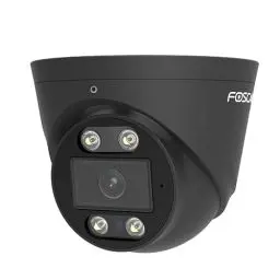 Produktbild: Foscam T5EP 5 MP POE-Überwachungskamera mit integriertem Scheinwerfer und Einer Alarmsirene, Intelligente Erkennung von Personen und Fahrzeugen, Nachtsicht, Zwei-Wege-Audio, Schwarz