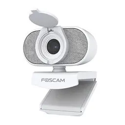 Produktbild: Foscam W41 4 MP SUPER HD USB-Webkamera, 2688 x 1520 Pixel, Sichtschutzabdeckung, 84Degree -Weitwinkelobjektiv, 2 Mikrofone für Live-Streaming, Videoanrufe, Konferenzen, Online-Unterricht - Weiß