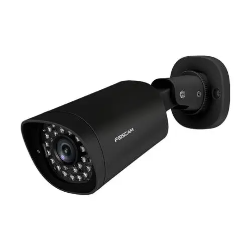 Produktbild: Foscam - G4EP-B – IP-Kamera PoE für den Außenbereich, 4 MP, schwarz – Überwachungskamera für den Außenbereich 2 K – 24/7 Fernberatung – Bewegungserkennung