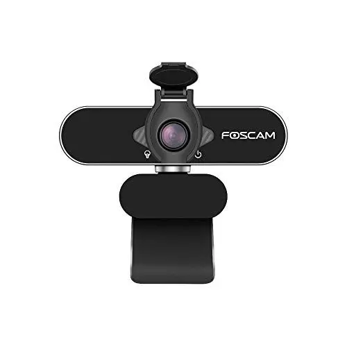 Produktbild: Foscam - Webcam 1080P USB mit integriertem Mikrofon für Computer – W21 Silber