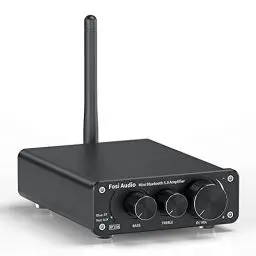 Produktbild: Fosi Audio BT10A Bluetooth 5.0 Stereo Audio Verstärker Empfänger 2 Kanal Klasse D Mini Hi-Fi Integrierter Verstärkter Geeignet für Lautsprecher zu Hause 50W x2 TPA3116