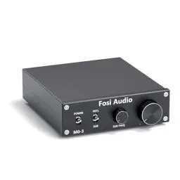 Produktbild: Fosi Audio M03 Subwoofer Verstärker 200W, TPA3255 Mini Monokanal Subwoofer-Verstärker, Voll-Frequenz & Sub-Bass umschaltbar Subwoofer Amplifier, integrierter Leistungsverstärker Klass-D für Subwoofer