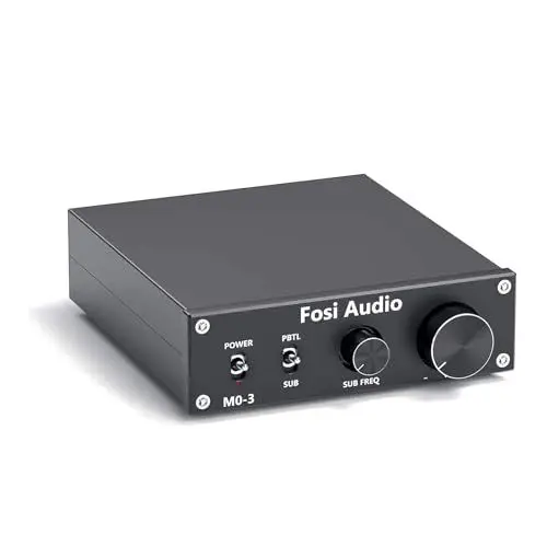 Produktbild: Fosi Audio M03 Subwoofer Verstärker 200W, TPA3255 Mini Monokanal Subwoofer-Verstärker, Voll-Frequenz & Sub-Bass umschaltbar Subwoofer Amplifier, integrierter Leistungsverstärker Klass-D für Subwoofer