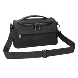 Produktbild: FOSOTO Fototasche für Spiegelreflexkameras, Kamera Tasche, DSLR/SLR Kameratasche Schultertasche mit 1-2 Objektiven, wasserdichte PU-Leder-Kameratasche für Fotografie Kompatibel mit Canon Nikon Sony