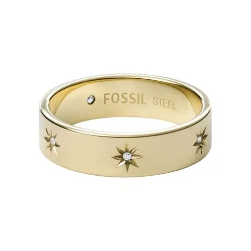 Produktbild: FOSSIL Damen-Edelstahlband Ringe, 5, Helles Gold