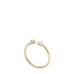 Produktbild: FOSSIL Damen Ringe aus Edelstahl offen, 5, Glänzendes Gold
