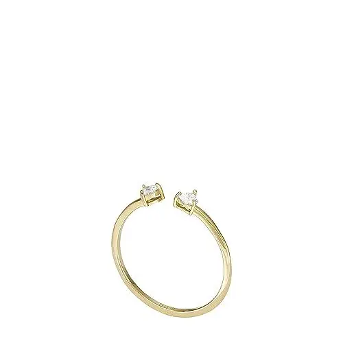 Produktbild: FOSSIL Damen Ringe aus Edelstahl offen, 5, Glänzendes Gold