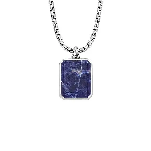 Produktbild: FOSSIL Herrenkette All Stacked Up Sodalith blau, JF04469040
