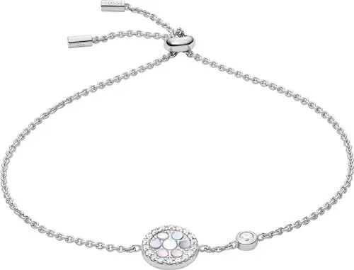Produktbild: Fossil Armband Für Frauen Sterling Silber, Max. Innenlänge: 216mm Silber Sterling Silber Armband, JFS00519040