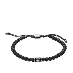 Produktbild: Fossil Armband Für Männer Wellness, Innenlänge: 170mm~250mm Schwarzes Halbedelsteinarmband, JF02887040