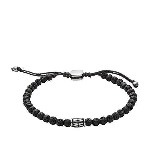 Produktbild: Fossil Armband Für Männer Wellness, Innenlänge: 170mm~250mm Schwarzes Halbedelsteinarmband, JF02887040