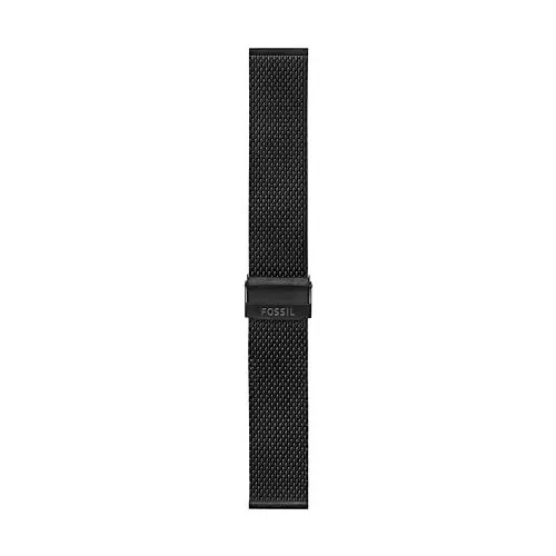 Produktbild: Fossil Armband für Herren 22mm Schwarz Edelstahl Mesh, S221466