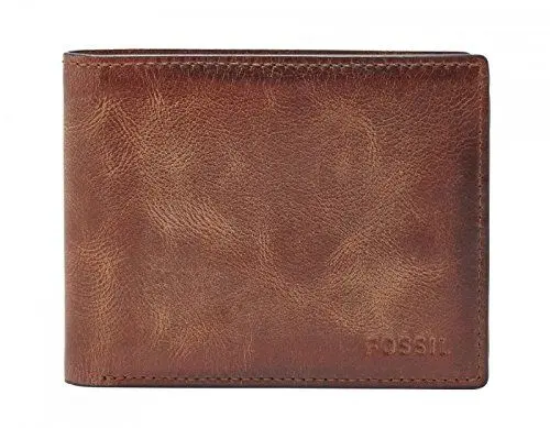 Produktbild: Fossil Brieftasche für Herren Derrick, Leder Bifold braun 11,5 cm L x 2 cm B x 9 cm H ML3681200