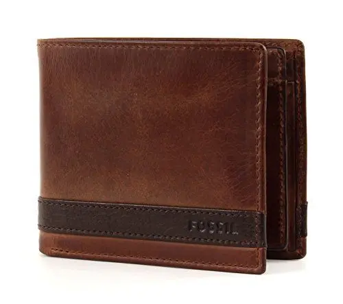 Produktbild: Fossil Brieftasche für Herren Quinn, 100% Leder Bifold braun 11,4 cm L x 2,5 cm B x 9,5 cm H ML3653200
