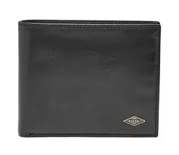 Produktbild: Fossil Brieftasche für Männer Ryan, Leder Bifold schwarz 11,4 cm L x 2,5 cm B x 9,5 cm H ML3736001