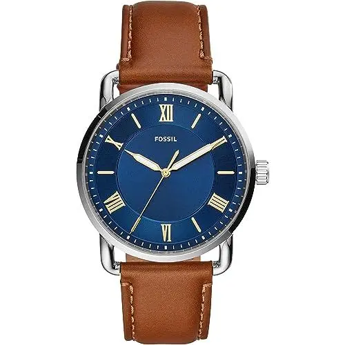 Produktbild: Fossil Copeland uhr für Herren, Quarzwerk mit Edelstahl- oder Lederarmband, Blau, 42MM
