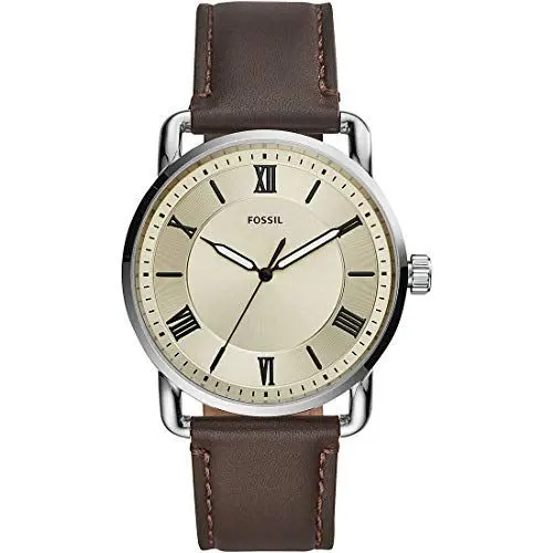 Produktbild: Fossil Copeland uhr für Herren, Quarzwerk mit Edelstahl- oder Lederarmband, Silberfarben, 42MM