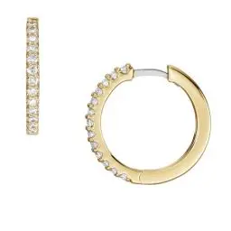 Produktbild: Fossil Creolen-Ohrringe All Stacked Up für Damen Glitz Metall goldfarben, JA7215710
