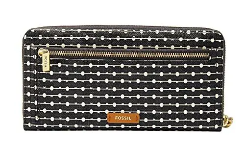 Produktbild: Fossil Damen Logan RFID Zip Around Clutch Geldbörse 19,7 cm L x 1,9 cm B x 10,2 cm H