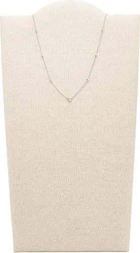Produktbild: Fossil Halskette Für Frauen Glitz By The Yard, Gesamtlänge: 40 Cm + 2.54 Cm + 2.54 Cm Silber Sterling Silber Halskette, JFS00453040
