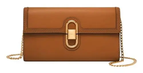 Produktbild: Fossil Damentasche Avondale, braune Brieftasche Crossbody aus Leder, L: 19,7 cm, B: 2,5 cm, H: 11,4 cm, ZB1887216