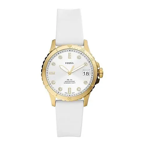 Produktbild: Fossil Damenuhr FB-01 3-Zeiger-Werk Datum Edelstahl goldfarben, ES5286