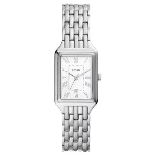 Produktbild: Fossil Damenuhr Raquel, Quarzwerk, 23mm Silbernes Edelstahlgehäuse mit Edelstahlarmband, ES5221