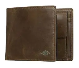 Produktbild: Fossil Geldbörse für Herren Ryan, Leder Bifold Dunkelbraun 11,4 cm L x 2,5 cm B x 9,5 cm H ML3736201