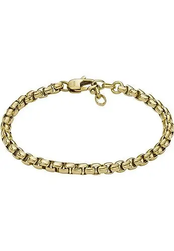 Produktbild: Fossil Herren-Gliederarmband All Stacked Up Edelstahl goldfarben, JF04561710