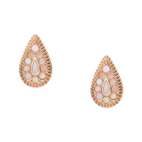 Produktbild: Fossil Ohrringe Für Frauen, Länge: 11.8X7.3X1.8mm Gold-Edelstahl-Ohrringe, JF04149791