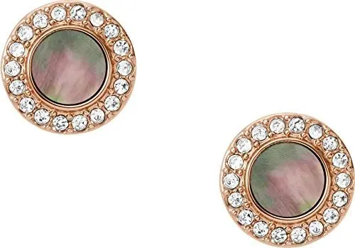 Produktbild: Fossil Ohrringe Für Frauen Misty Autumn, 8,3(Durchmesser)*1,8(Dicke) mm Rose Gold Edelstahl-Ohrringe, JF02949791