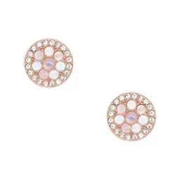 Produktbild: Fossil Ohrringe Für Frauen Mop, 10(D)*2.0(Dicke)mm Rose Gold Edelstahl-Ohrringe, JF02906791